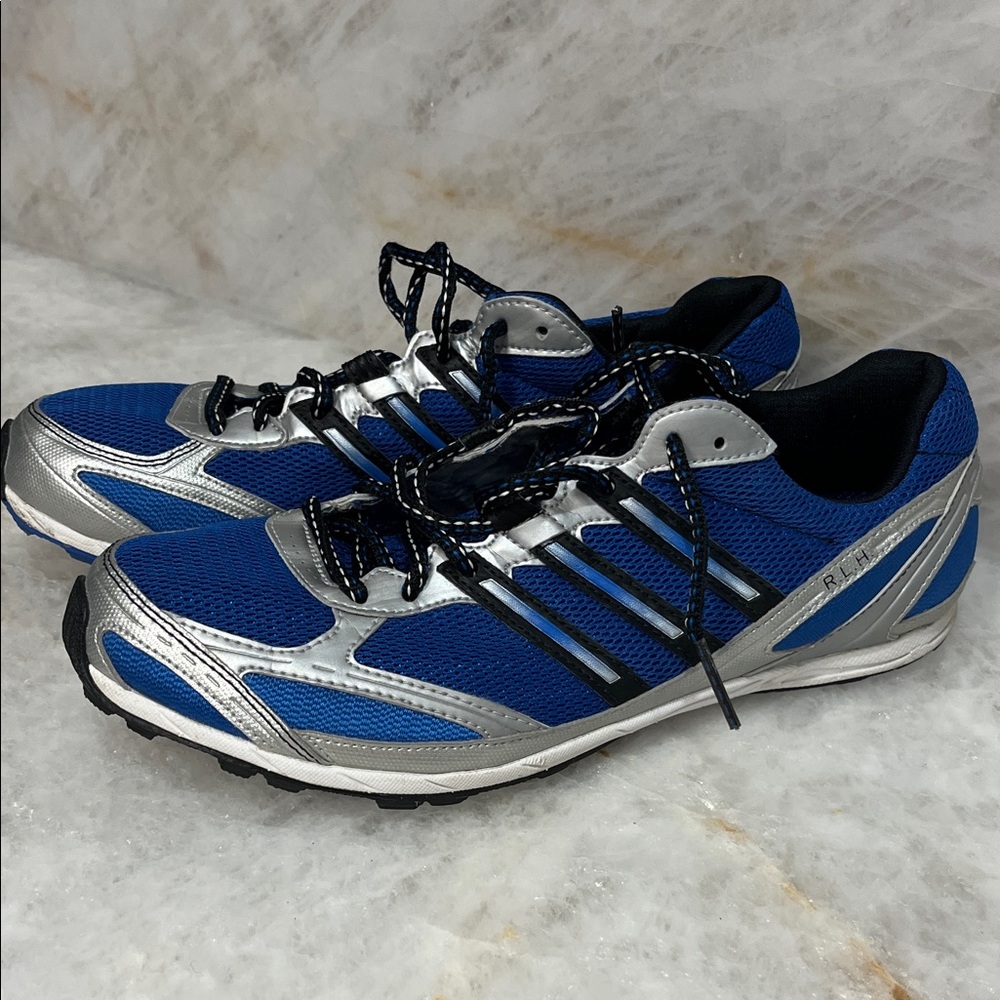 adidas Blue and Silver Athletic Shoes